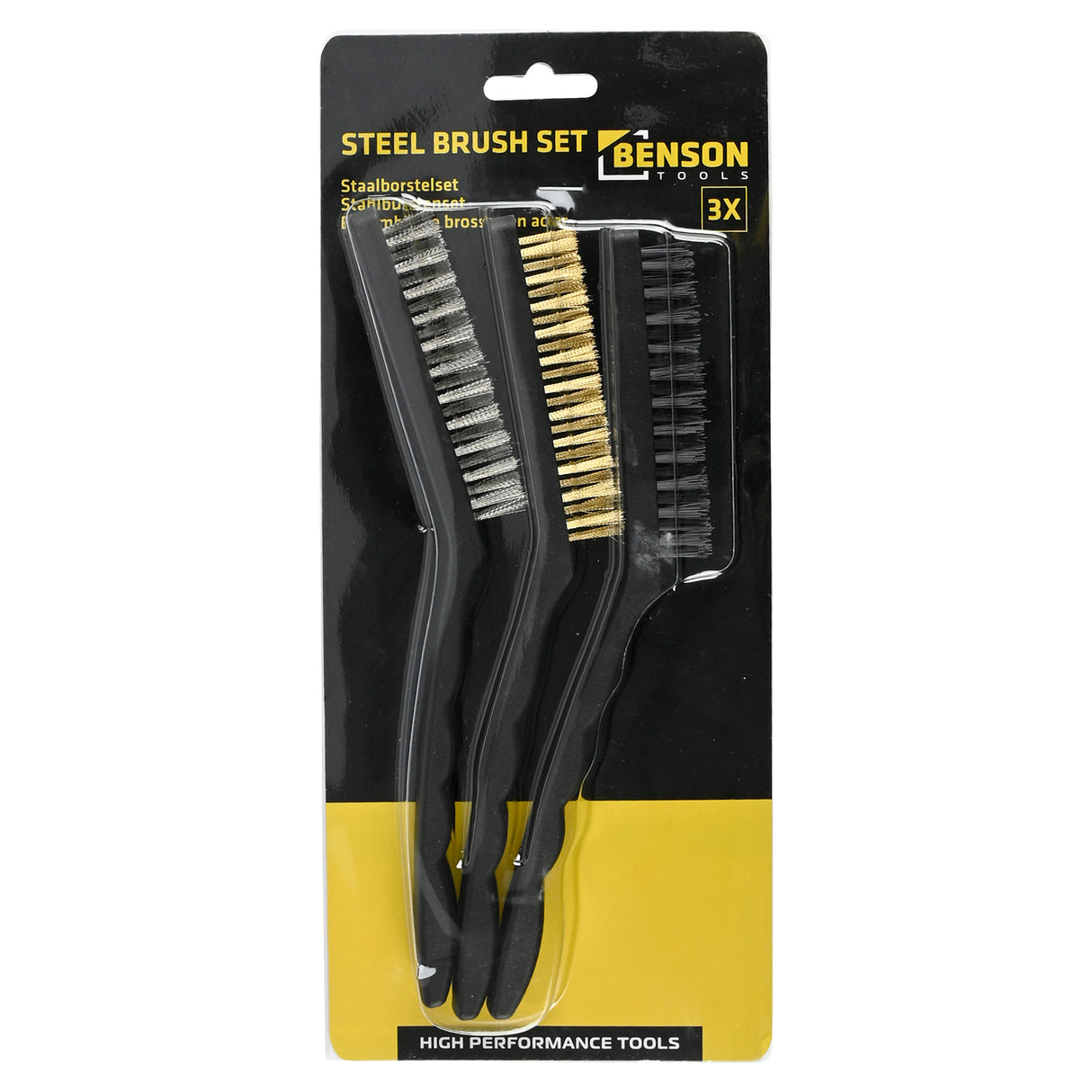 Steel brush 3 pcs maxi