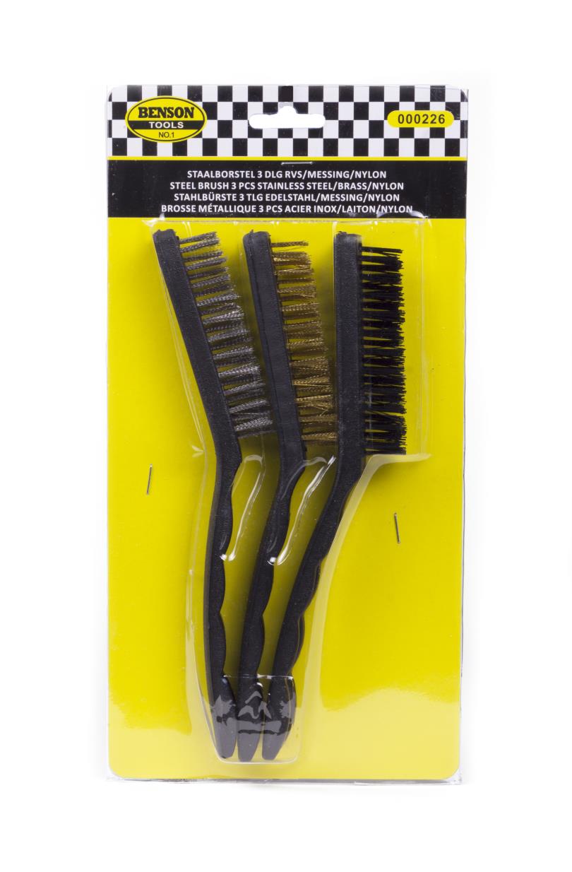 Brosse métallique 3 pcs maxi