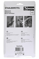 Brosse métallique 4 pcs mini