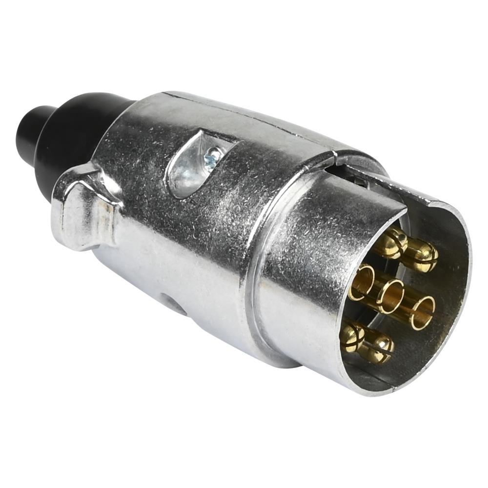 Stekker 7 polig metaal bc 12V