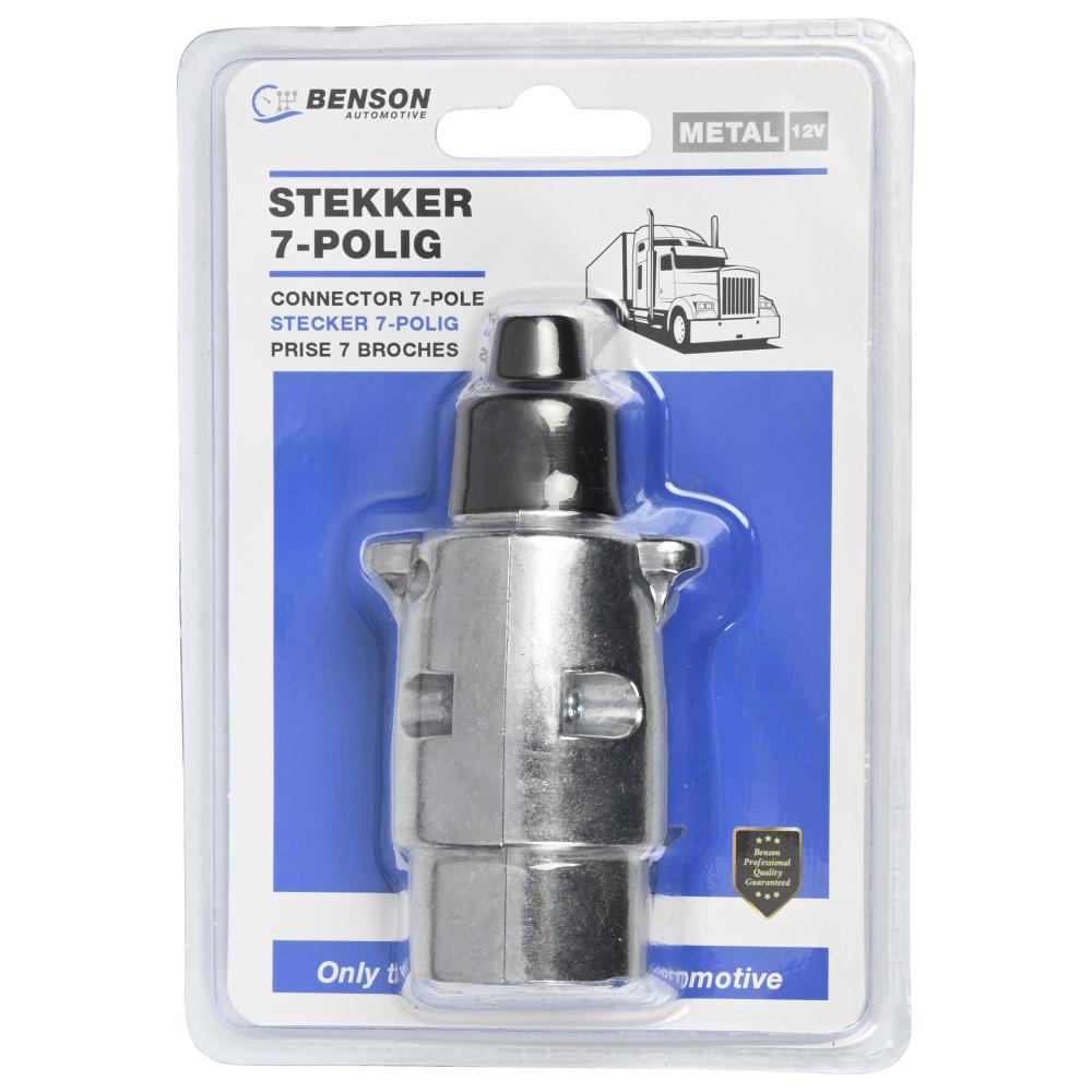 Stekker 7 polig metaal bc 12V