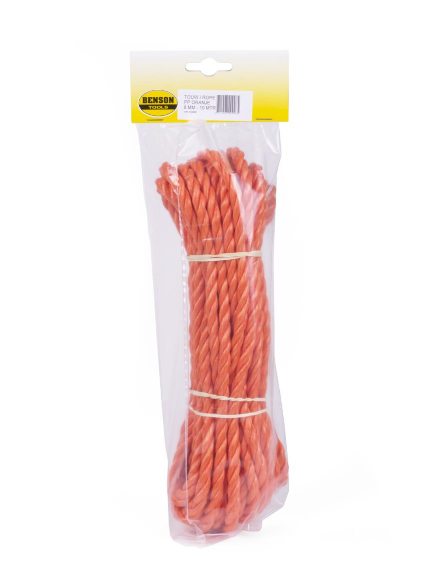 Rope 8 mm x 10 m ply orange