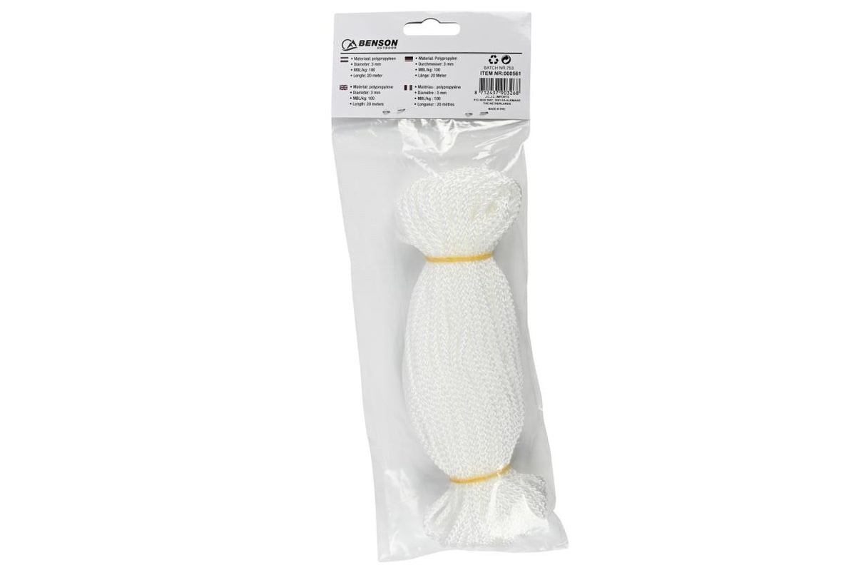 Rope guy-rope 3 mm x 20 m
