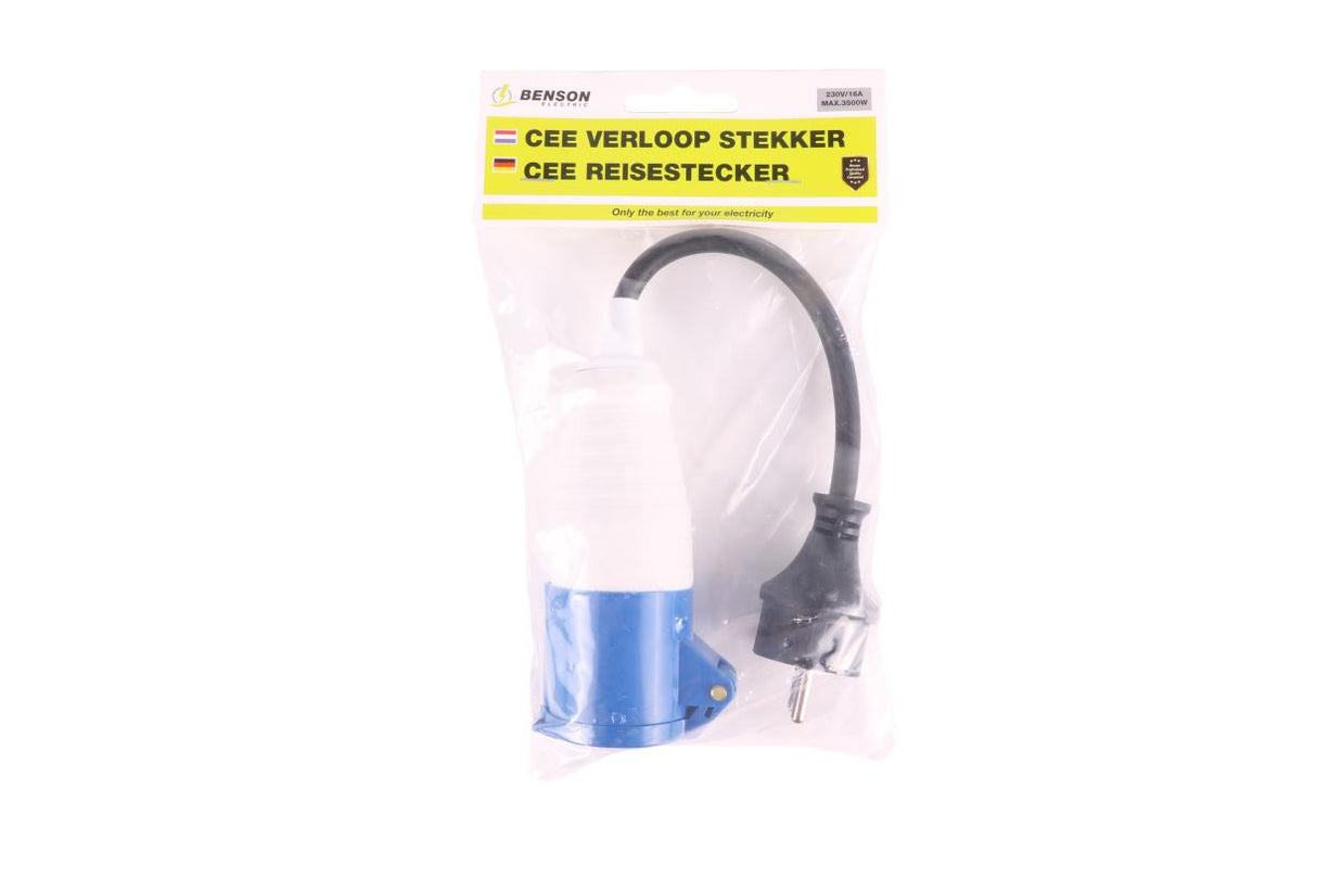 CEE verloop stekker 0.35 mtr