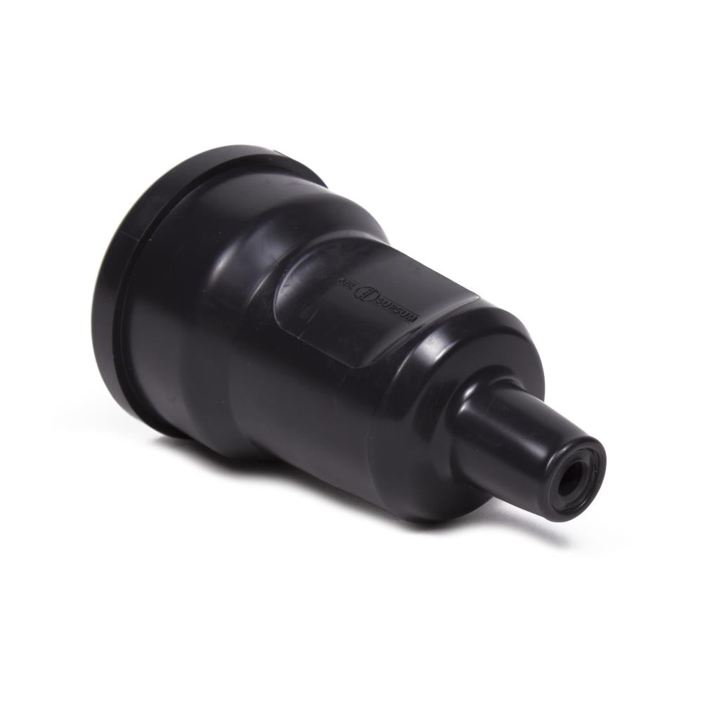 Stekker PVC contra + RA zwart