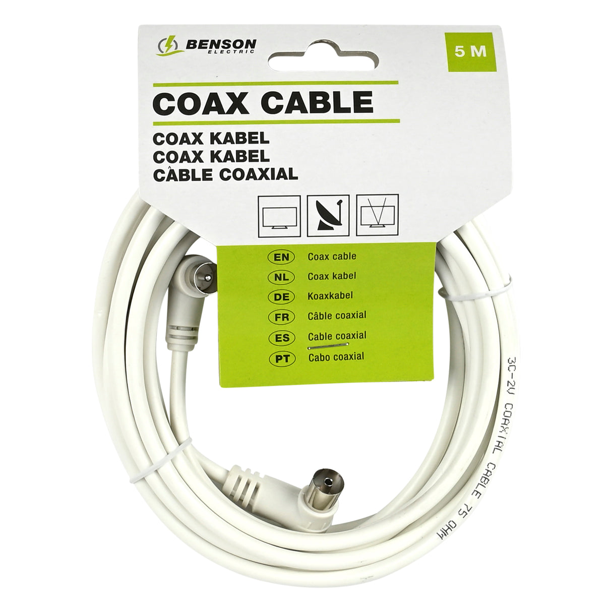 Coax kabel 5.0 mtr