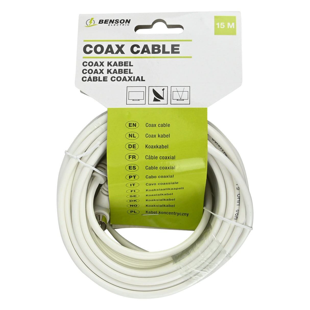 Coax kabel 15 mtr