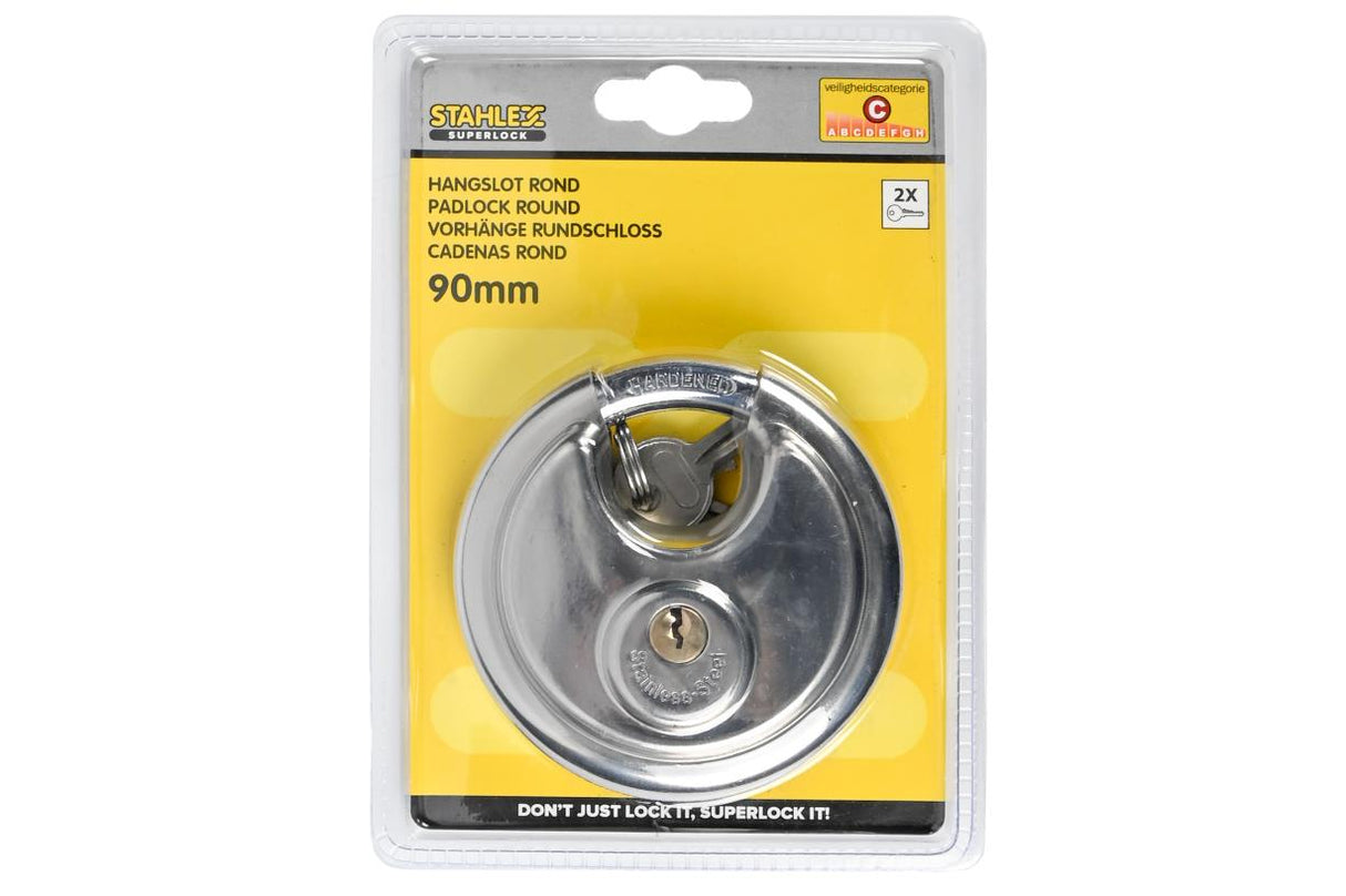 Padlock 90 mm round