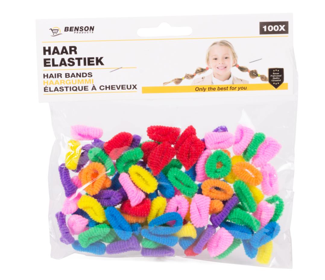 Élastique à cheveux 100 pcs