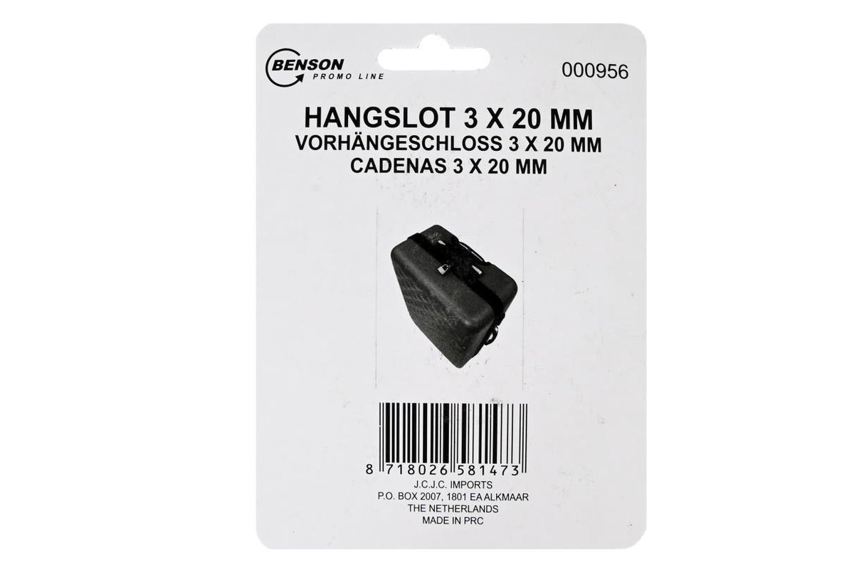 Padlock 20 mm 3 pcs