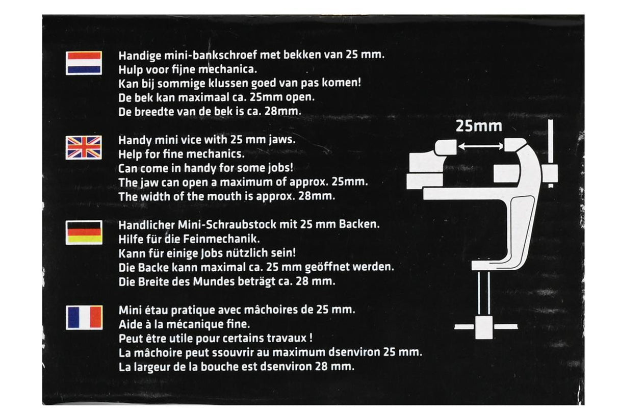 Bankschroef 25 mm