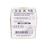 Spanplattenschraube 3,0 x 16 mm