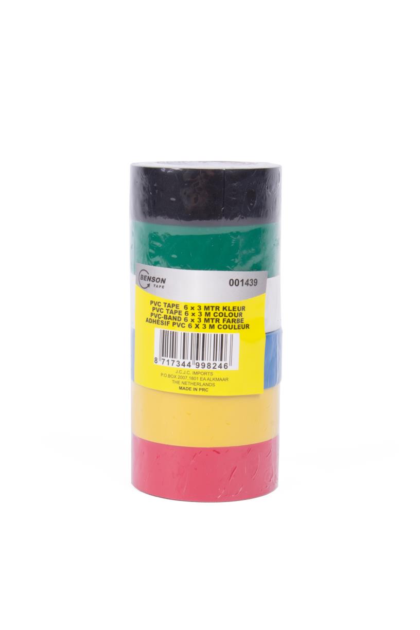 PVC Isolierband 6-tlg 3 m Farbe