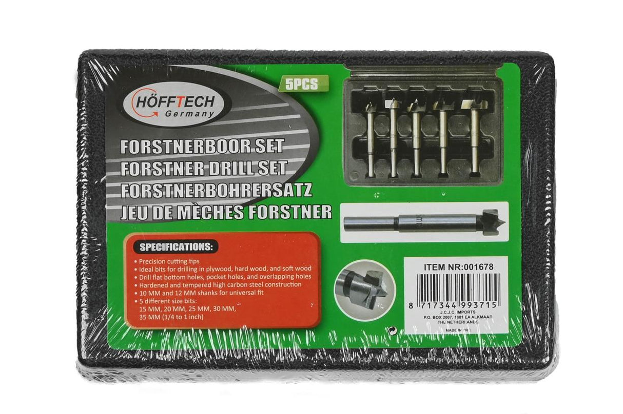 Boorset 5 dlg forstnerboor