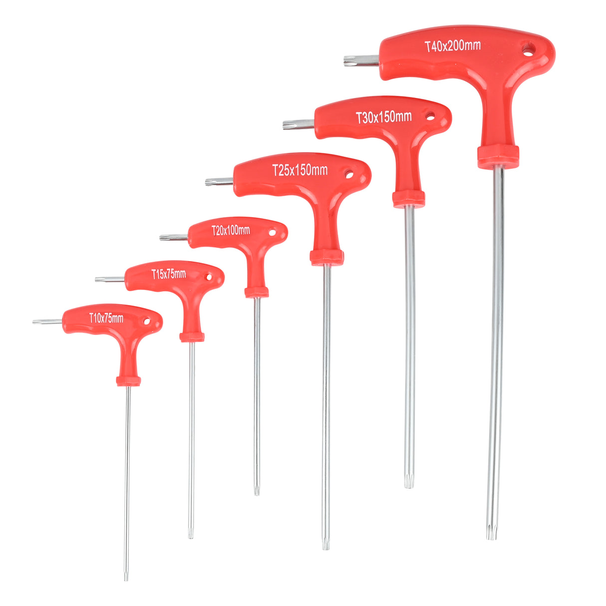Torx wrench set t-handle 6 pcs