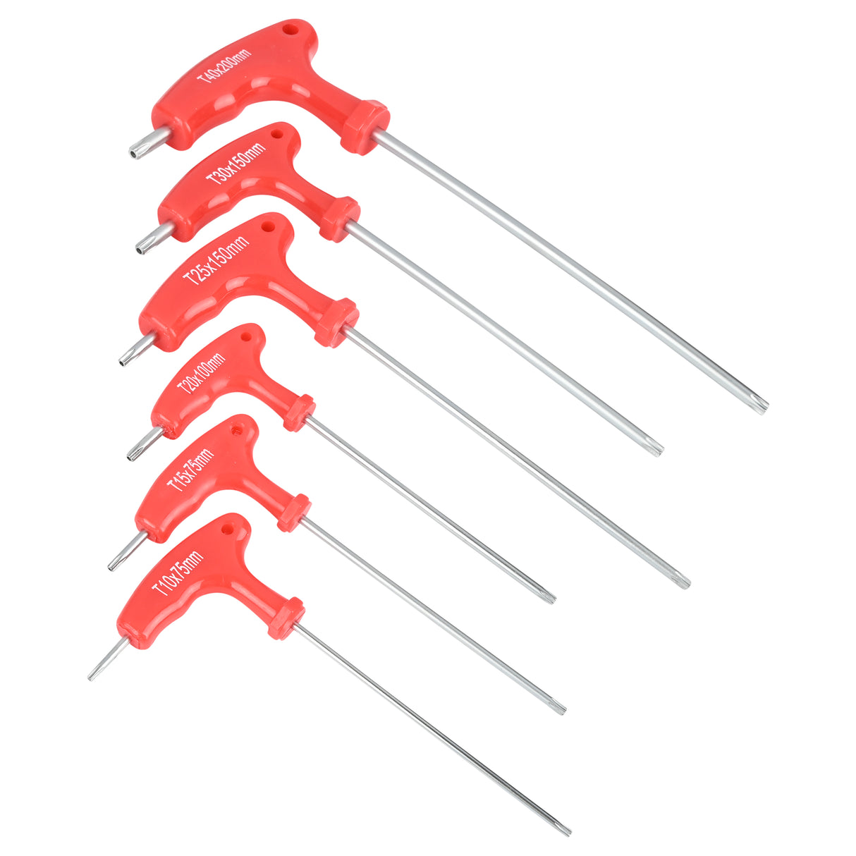 Torx wrench set t-handle 6 pcs