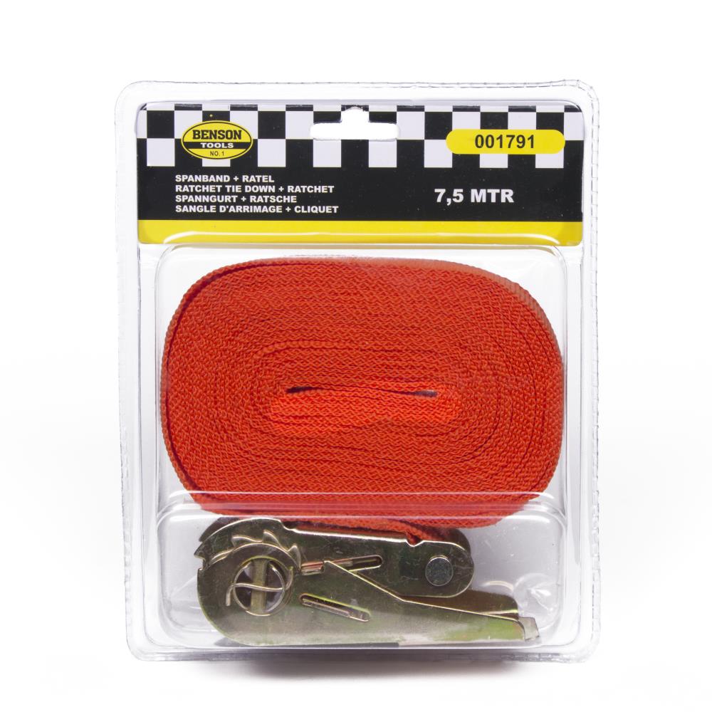 Sangle d'arrimage 7,5 m + cliquet