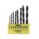 Boorset 8 dlg hout cassette