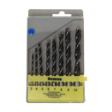 Boorset 8 dlg hout cassette