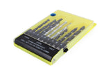 Boorset 9 dlg hout en metaal en steen cassette