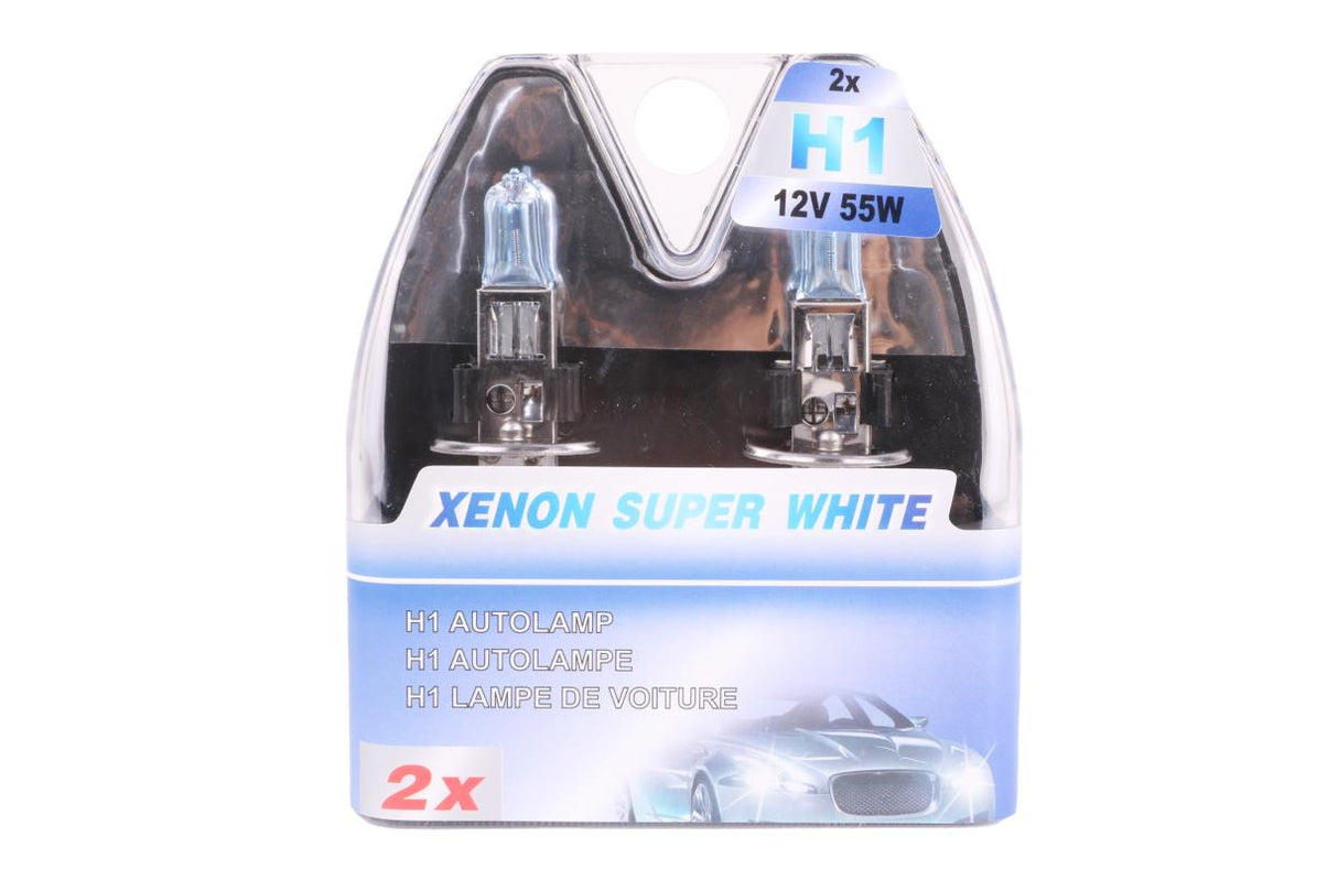 Autolamp h1 12V 55W xenon blue super white 2 dlg E4