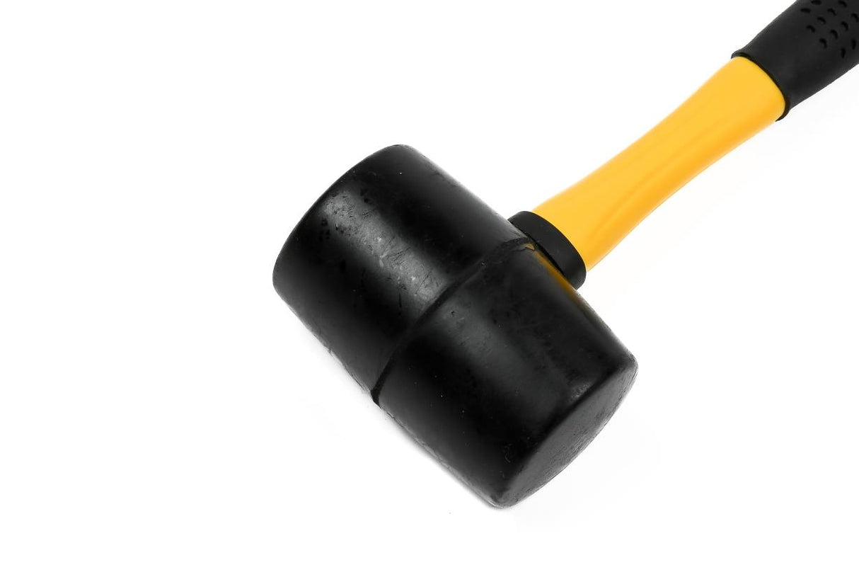 Gummihammer ø50 mm 450 gr rund Faserstiel