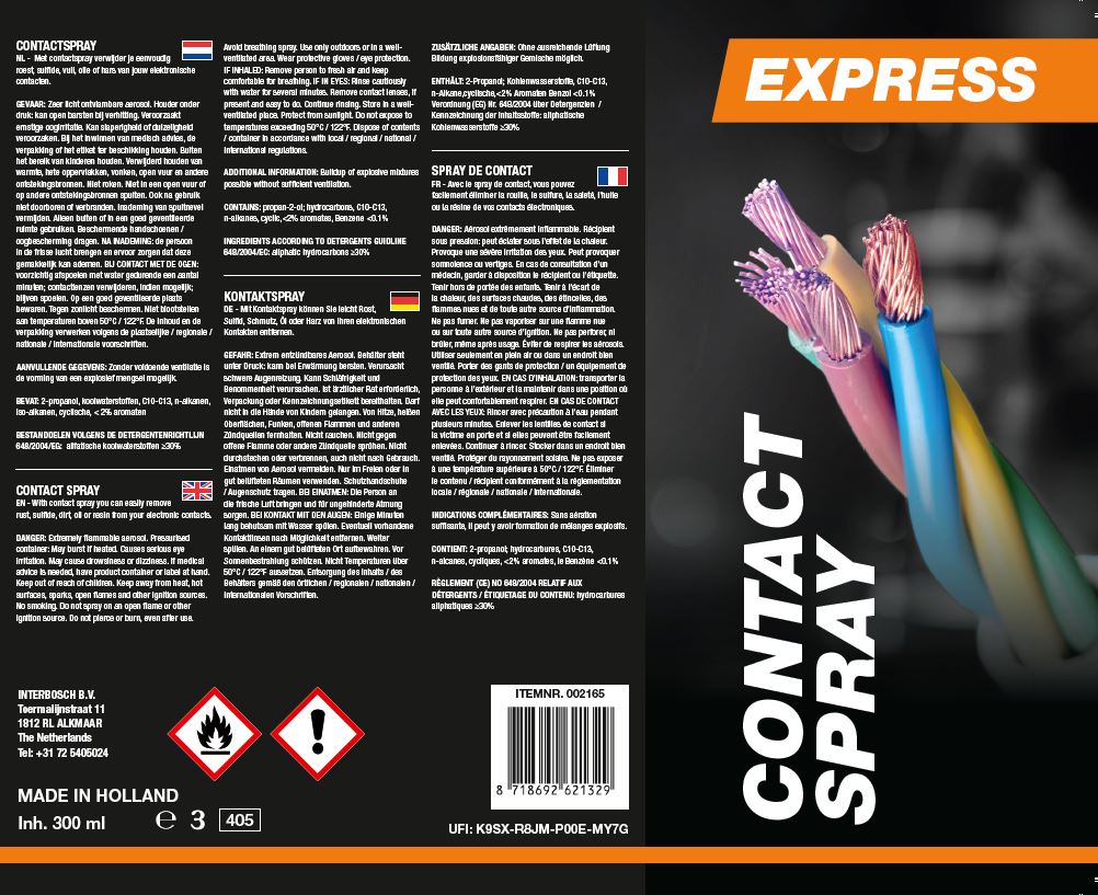 Express contact spray 300 ml