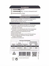 Cheville corps creux ø3.5/4.0 x 40 mm 6 pcs
