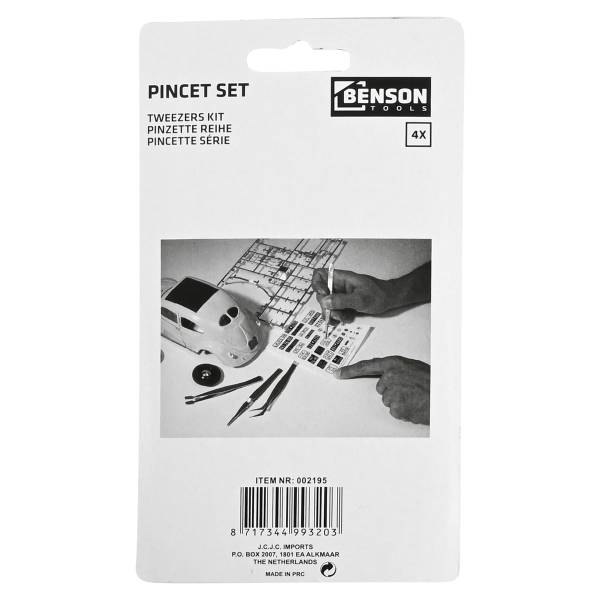 Tweezers 4 pcs