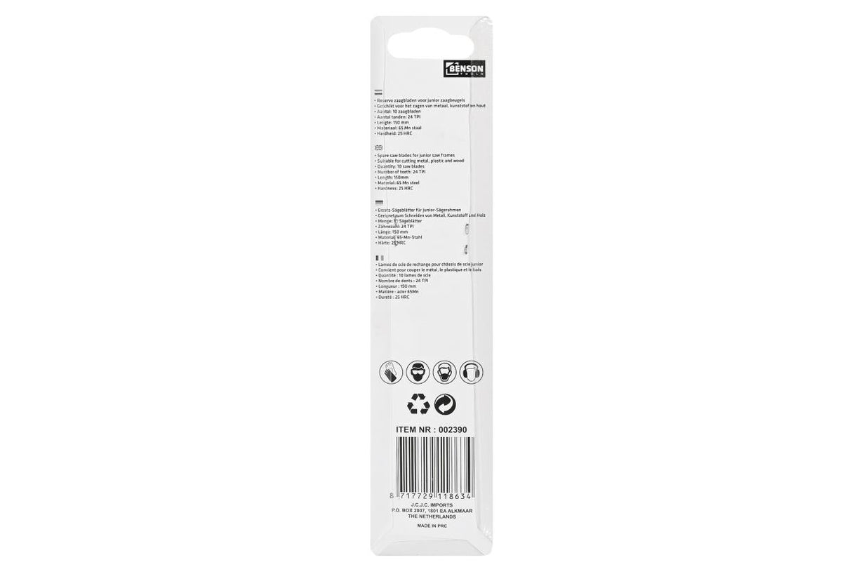 Lames de scie 150 mm 10 pcs junior