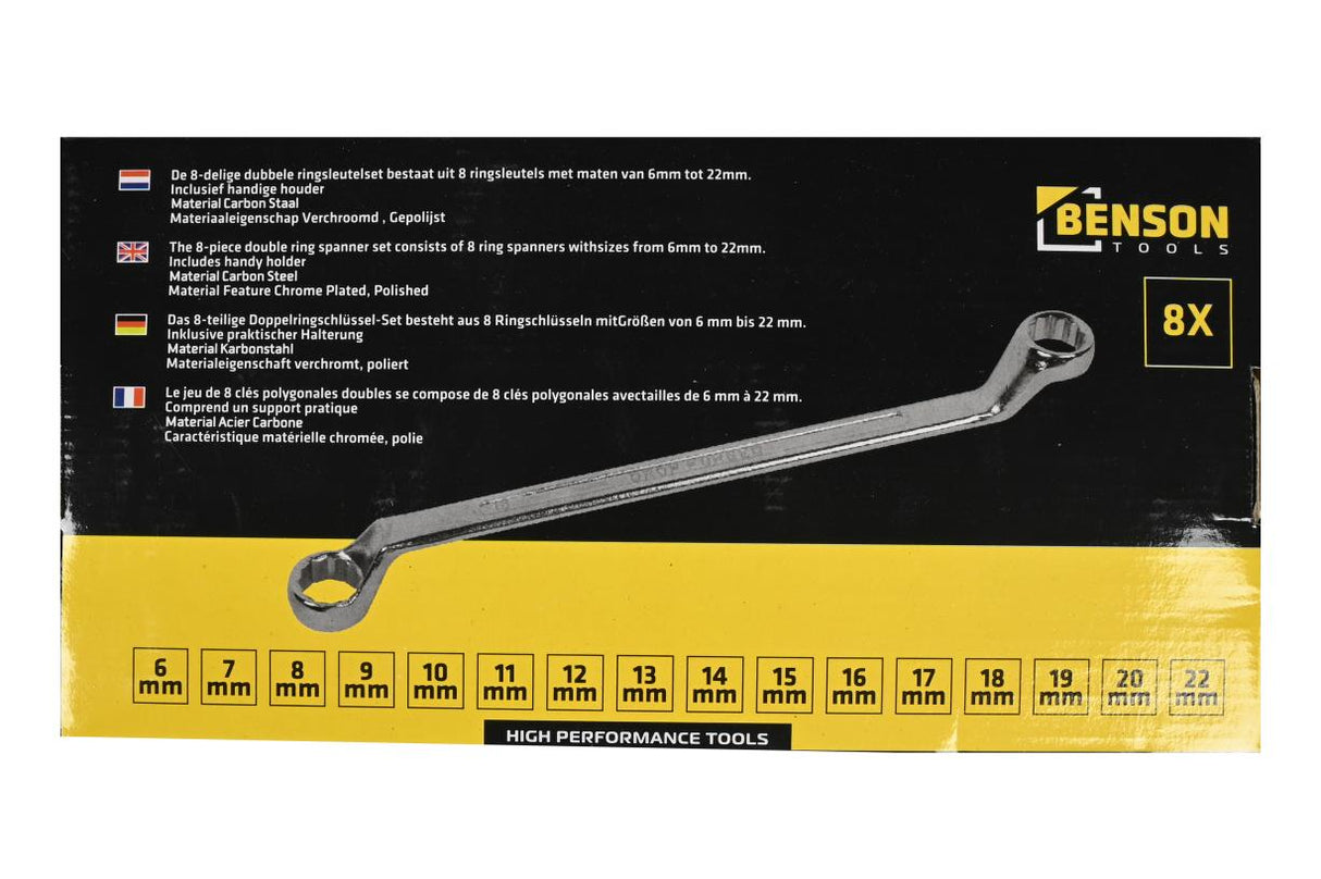 Ring spanner set 8 pcs PH