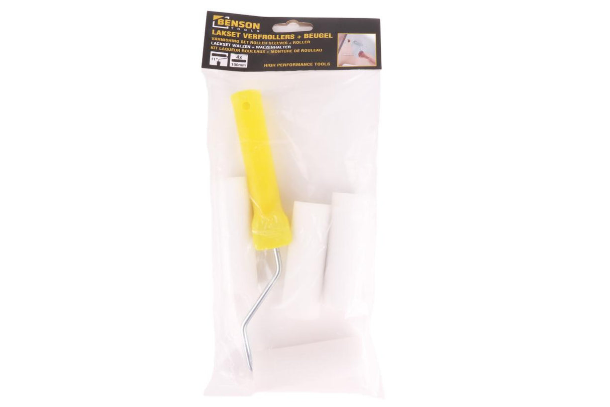 Varnishing set 5 pcs roller sleeves + roller