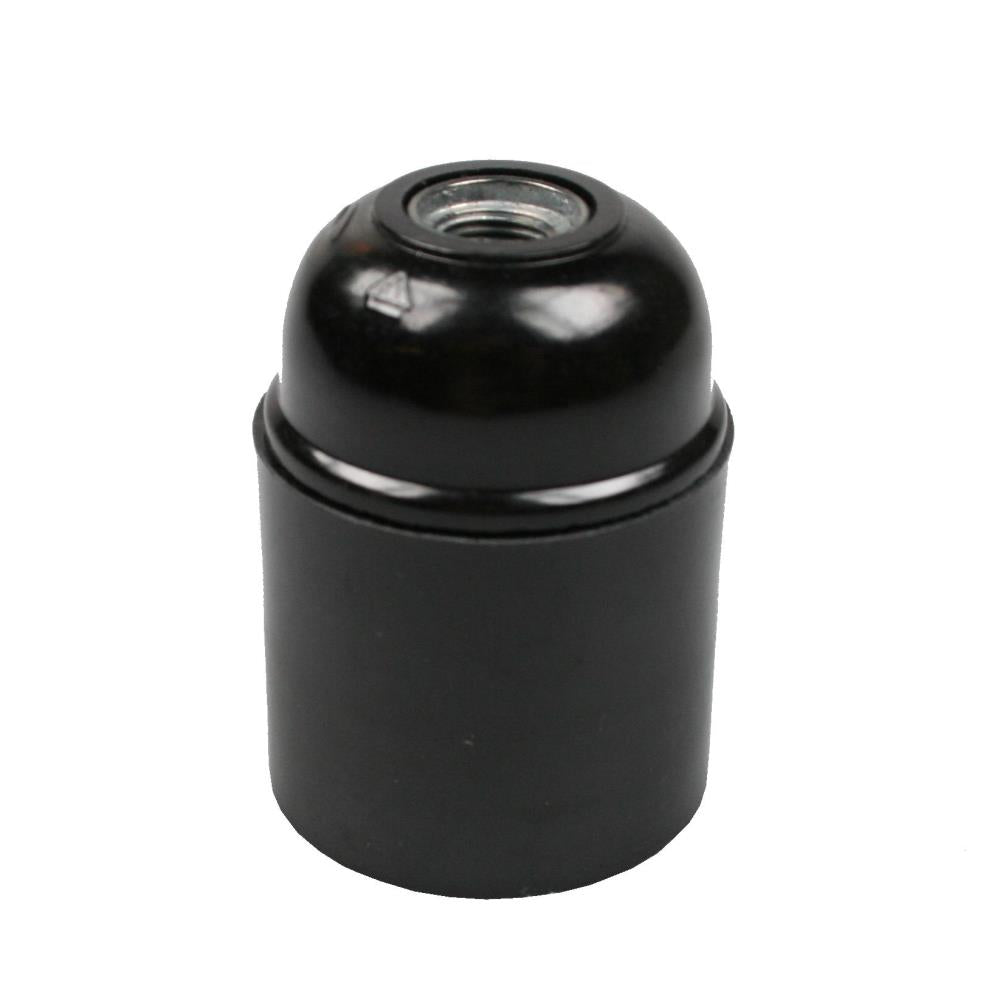 Lamp holder E27 black bakelite