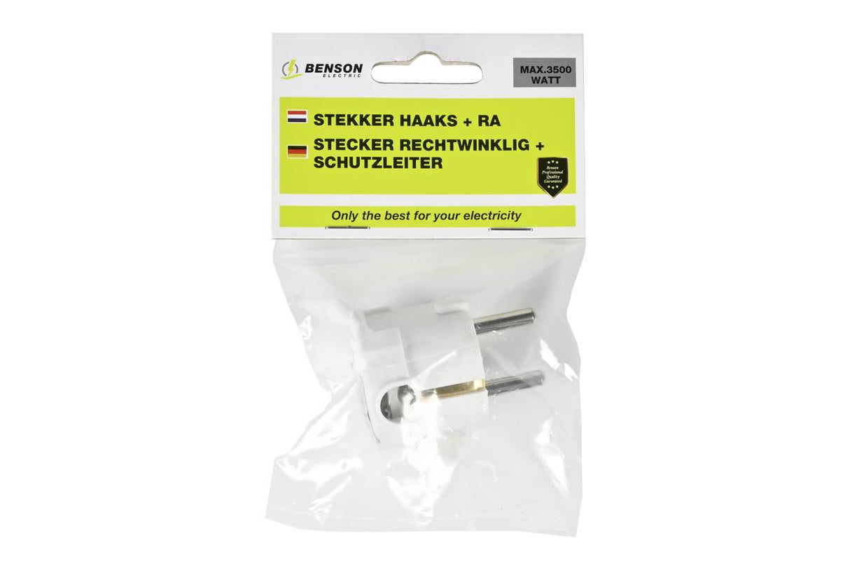 Winkel-Schutzkontakt-Stecker + SK