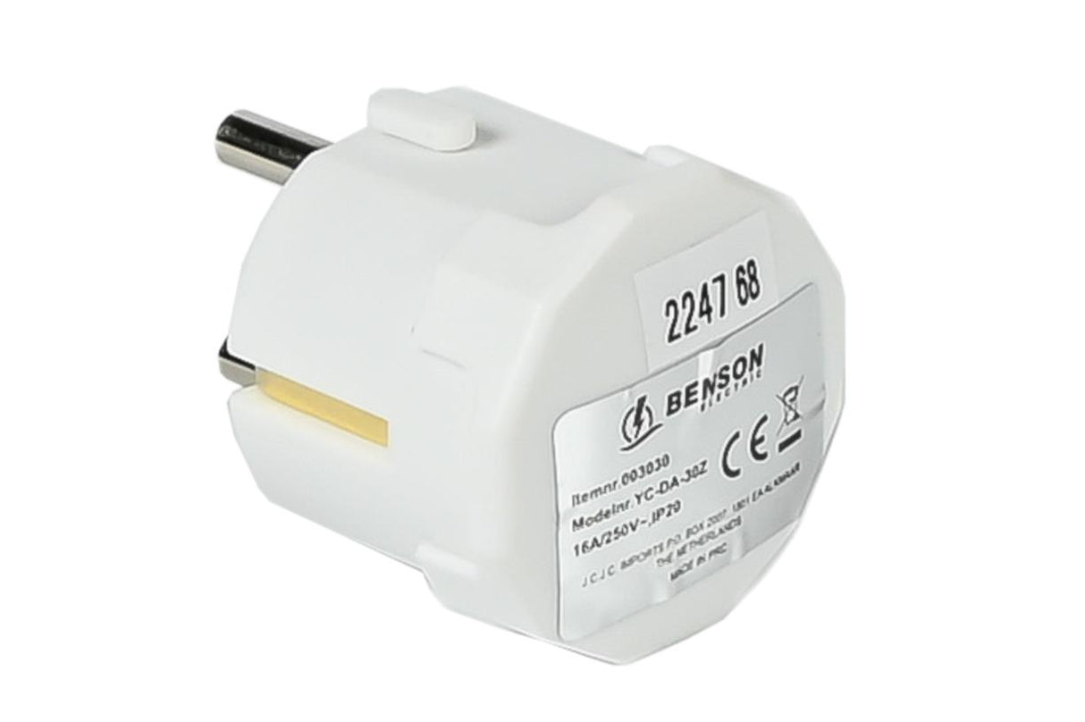 Winkel-Schutzkontakt-Stecker + SK