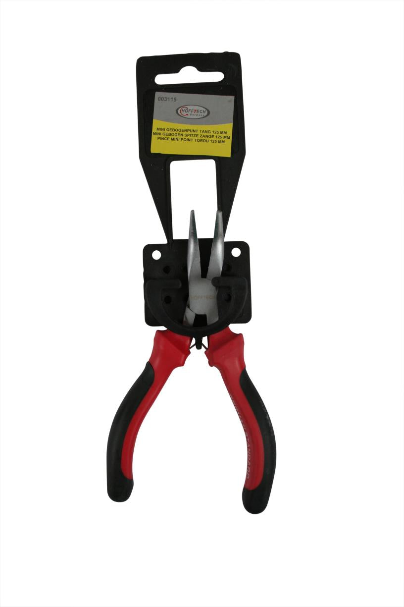 Pliers mini bent tip 125 mm