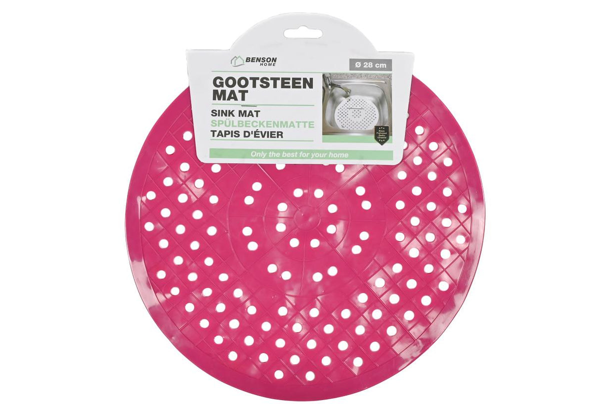 Sink mat PVC round mix