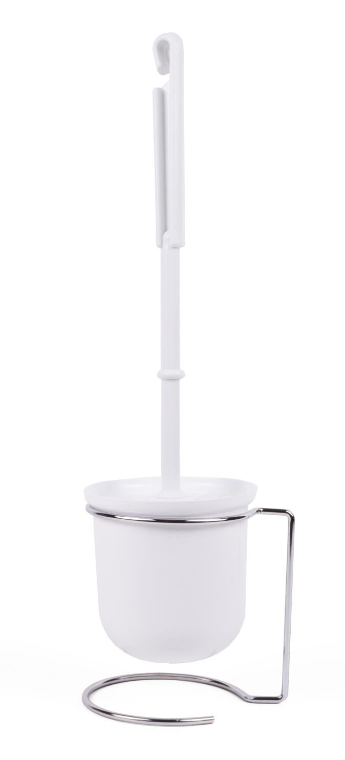 Brosse wc + support blanc