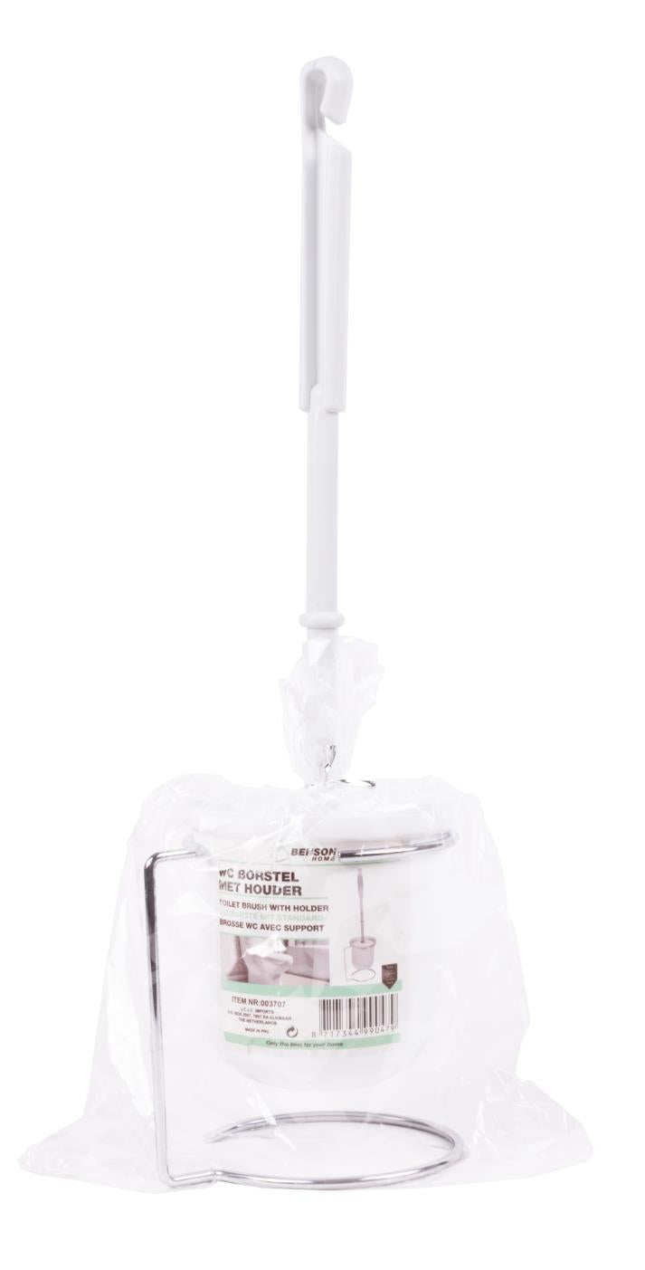 Brosse wc + support blanc