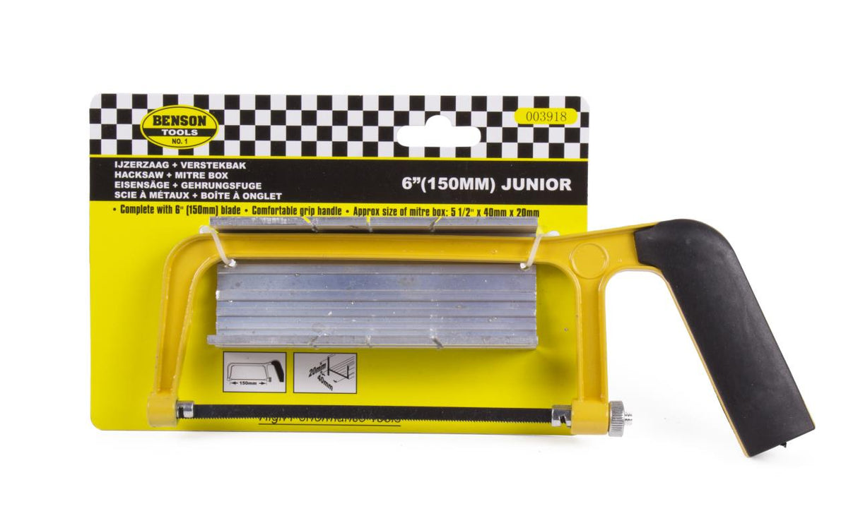 IJzerzaag 150 mm junior + verstekbak