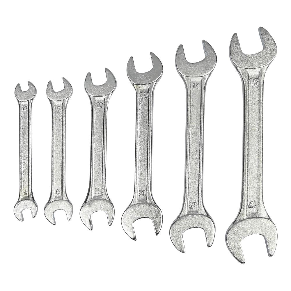 Jeu de clés plats 6 pcs 6-17 mm