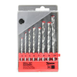 Drill set 8 pcs masonry cassette