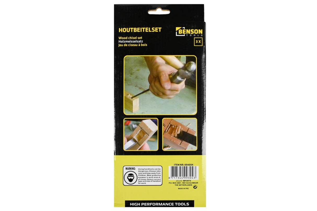 Jeu de ciseaux à bois 3 pcs pro-grip