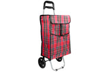 Boodschappentrolley 92 x 34 x 27 cm ruit