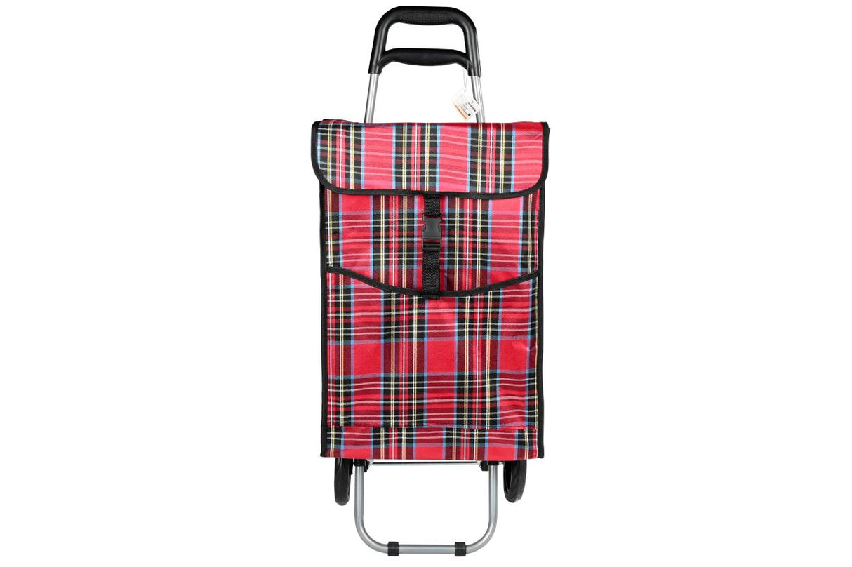 Boodschappentrolley 92 x 34 x 27 cm ruit