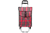Boodschappentrolley 92 x 34 x 27 cm ruit