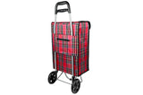 Boodschappentrolley 92 x 34 x 27 cm ruit
