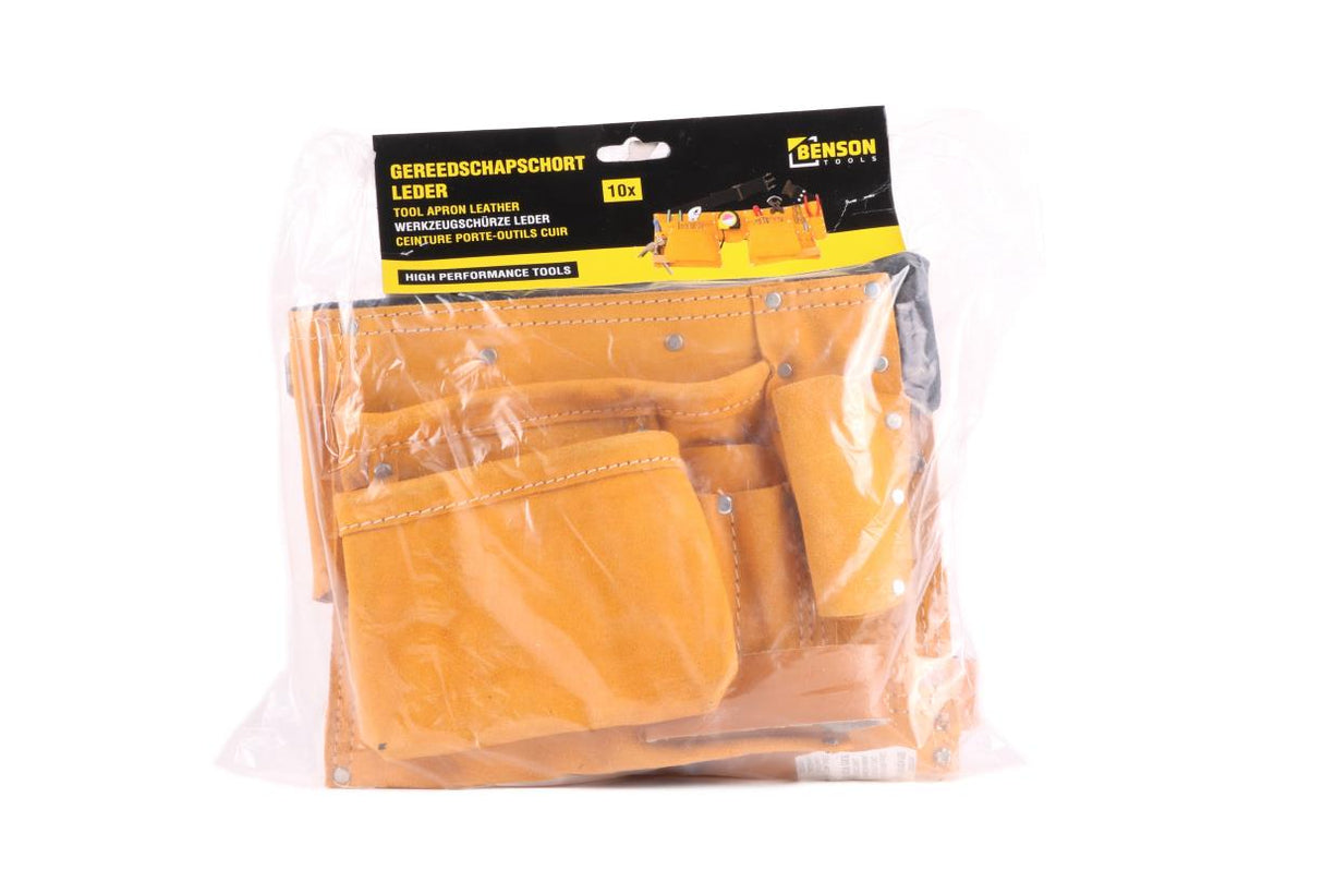 Tool apron leather 10 compartments