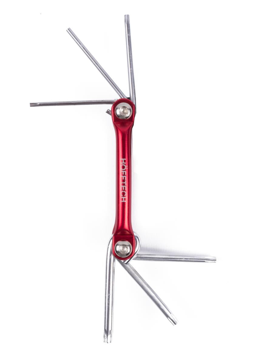 Torx wrench set in aluminium holder