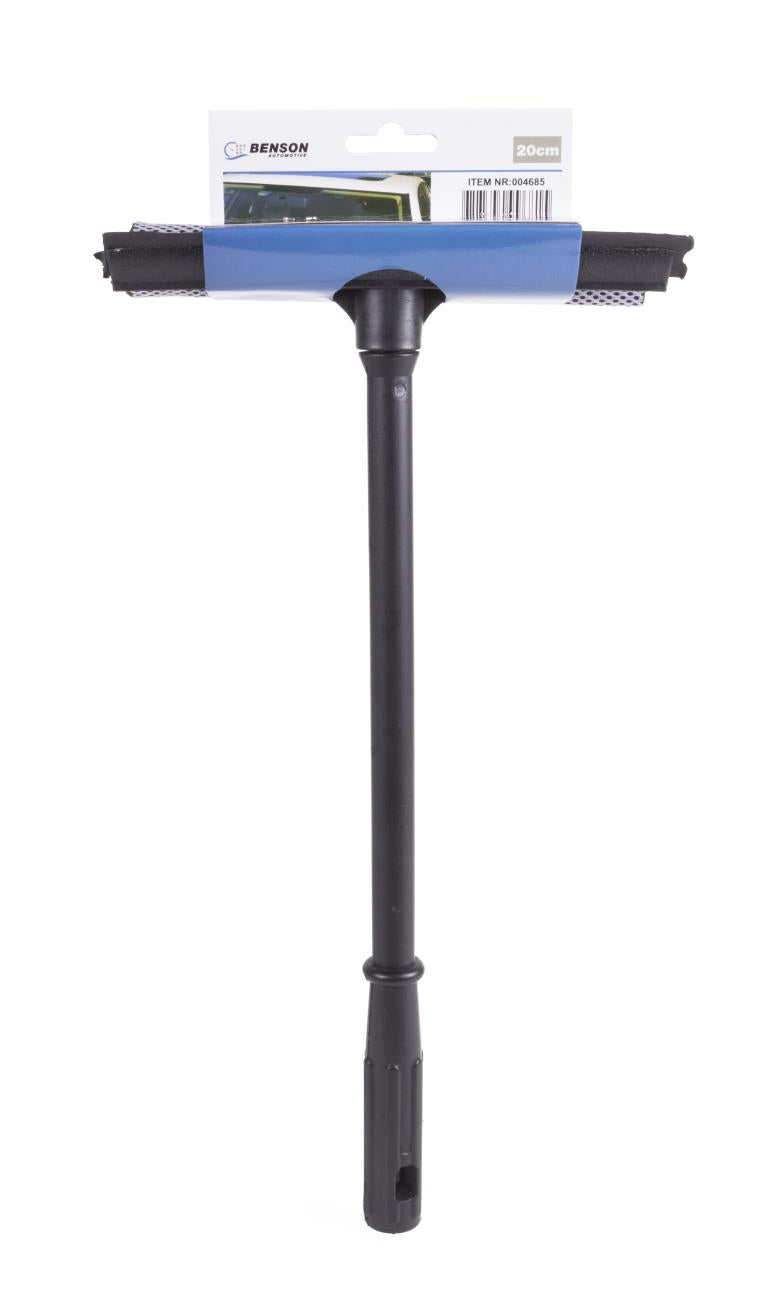 Raclette de vitre 20 cm + manche noir